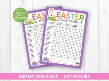 Easter Word Search Puzzle For Kids - Activities for Families and Schools