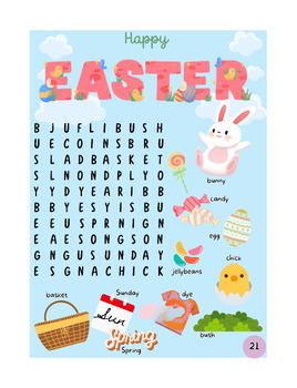 Preview of Easter - Word Search Puzzles