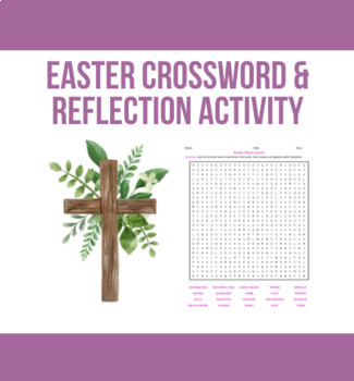 Preview of Easter Word Search & Reflection 
