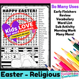 Easter Word Search | Religious Easter : Early Finishers : 