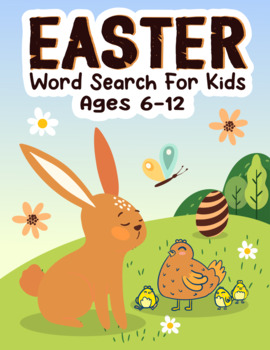 Preview of Easter Word Search for Kids Ages 6-12