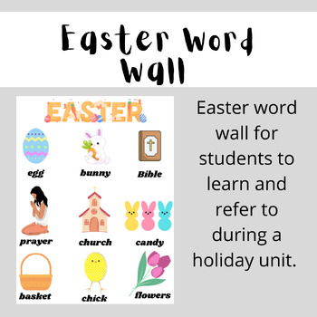 Preview of Easter Word Wall