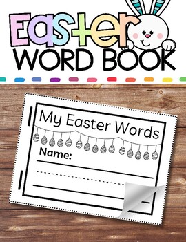 Preview of Easter Words Writing Practice Booklet, 13 Page Booklet