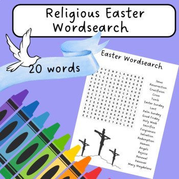 Preview of Easter Wordsearch  - Religious /Christian