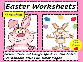 Preview of Easter Worksheets ELA and Math