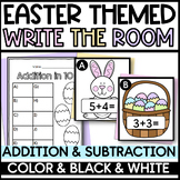 Easter Activities First Grade Write the Room Addition & Su