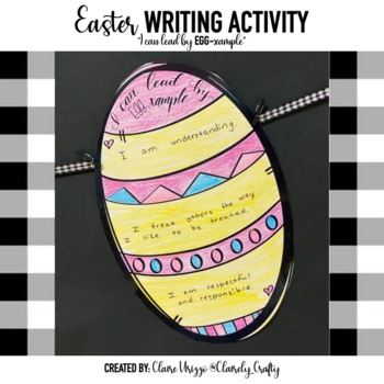 Preview of Easter Writing Activity - "Lead By EGG-Xample"