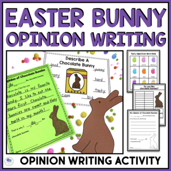 Preview of Easter Writing Prompts |  Bunny Spring Opinion Writing For First Grade