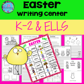 Preview of Easter Writing Center Activities Preschool Kindergarten First Second Grade ESL