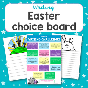 Preview of Easter Writing Choice board