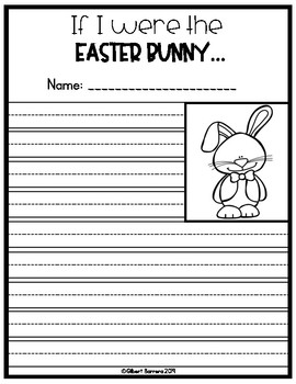 Easter Writing (Craftivity) by Unforgettable First Grade - Gilbert Barrera