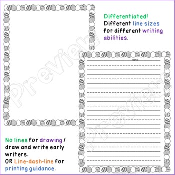 Easter Writing Paper Differentiated K-3 Classroom