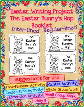 Preview of Easter Writing Activity - The Easter Bunny's Hop Booklet Printable Template