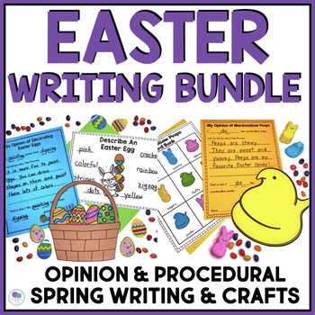 Preview of Easter Writing Prompts | Easter Writing Activities | Kindergarten 1st 2nd Grade