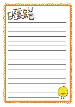 Preview of Easter Writing Template