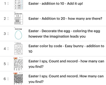 Preview of Easter activities!