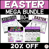 Easter activities  & coloring pages Bundle (Kindergarten S
