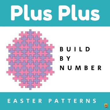 Preview of Easter activity for Plus Plus blocks / Prek & Kindergarten Math Center activity