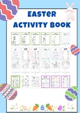 Easter activity book and coloring book for kindergarden