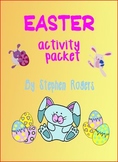 Easter activity variety packet - craft, art, word search +