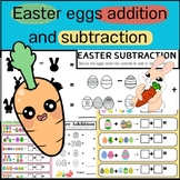 Easter addition &subtraction and enter the number within 10 /