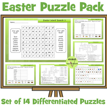 Preview of Easter Puzzle Pack