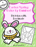 Easter and Spring Color by Number- Dividing Decimals!
