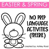 Easter and Spring No Prep Language FREE | Speech Therapy