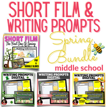 Preview of Easter and Spring P Short Films For Making Inferences and Writing Prompts