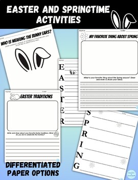 Preview of Easter and Spring Writing and Activity Pages
