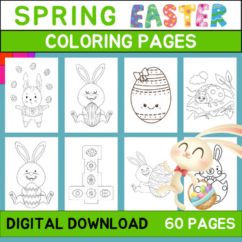 Preview of Easter and Spring-themed Coloring Pages