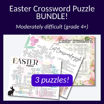 Preview of Easter bundle (Lent, religious Easter puzzle and secular Easter puzzle)