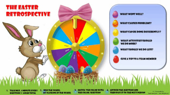 Preview of Easter bunny retrospective - fun way 2 start conversation - great 4 kids & adult