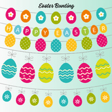 Easter bunting classroom decoration, Easter banner, Spring