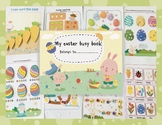 Easter busy book for toddler,easter busy book,quiet Activi
