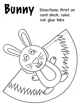Download Easter color, cut, and glue craft. by Bridget Mitchell | TpT