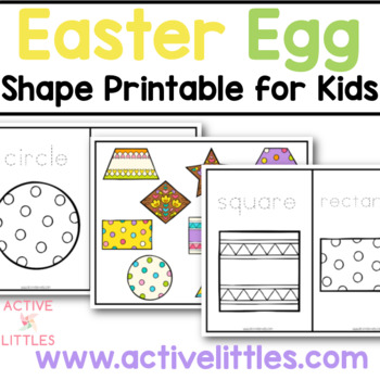 Preview of Easter egg Shape Cards Printable for Toddlers and Preschoolers