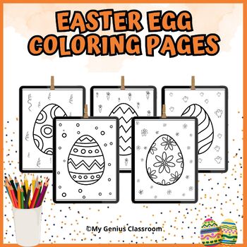 Preview of Easter egg coloring pages - 15 coloring sheets
