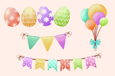 Easter eggs free clip art