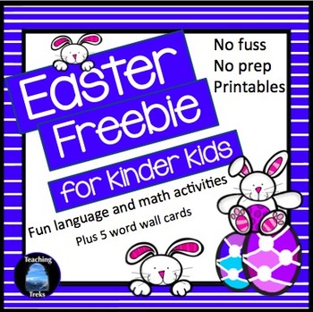 Preview of Easter for Kinder Kids FREE