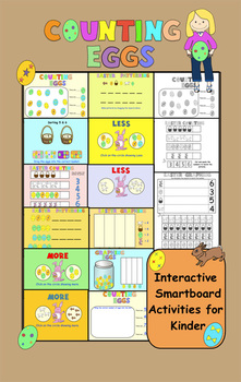 Preview of Easter for Kinders:  Interactive Smartboard Activities and Printables