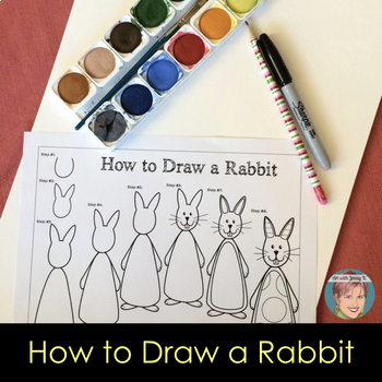 Preview of FREE Easter Activity | How to Draw a Bunny Rabbit Step by Step