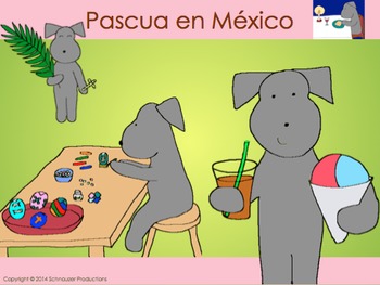 Preview of Easter in Mexico or Pepper y Pascua with Spanish Vocabulary