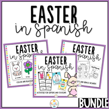 Preview of Easter in Spanish Activity Pack Bundle - Las Pascuas