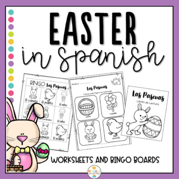 Preview of Easter in Spanish Worksheets and Bingo - Las Pascuas