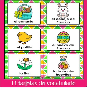 Vocabulario de Pascua en Inglés - CamilaTeaching