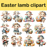 Easter lamb clipart