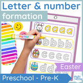 Easter letter formation and number formation practice