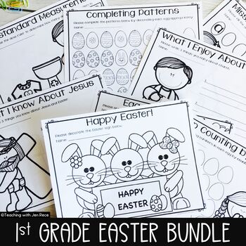 Preview of First Grade Easter Learning Packet