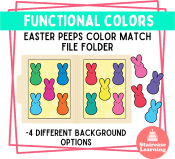 Preview of Easter peep color match file folder